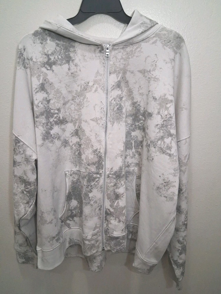 Men’s No Boundaries gray/white Camo zip up hoodie size 3XL NWT
