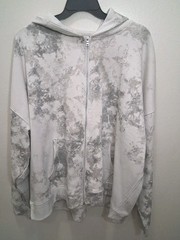 Men’s No Boundaries gray/white Camo zip up hoodie size 3XL NWT