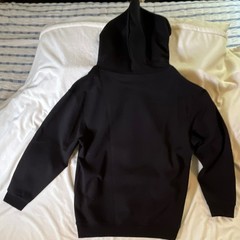 Fendi Baguette Cotton Fleece Hooded Pullover Hoodie Black Size M Designer