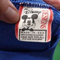 VINTAGE DISNEY DESIGNS DONALD DUCK USA MADE 80s 90s SWEATSHIRT ONE SIZE