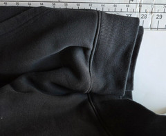Hoodie with “None” Logo Black Heavyweight Pullover Unsex Large
