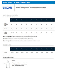 Gildan Adult Heavy Blend 50/50 Long Sleeves Pullover Hooded Sweatshirt NEW