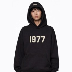 Fear of God Essentials 1977 Hoodie Iron 192BT212050F Authentic Brand New Fashion