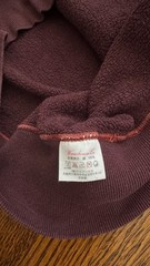 Hellers Cafe x Warehouse Co Hoodie Size 40 S/M Plum Eggplant Made in Japan Rare