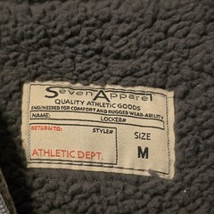Seven Apparel Men’s Gray Full Zip Fleece Lined Hoodie w/ Pockets Size M