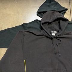 Lot 5 Vintage Sweatshirts Zip Up Hoodie Blank Black M-XL Faded 90s 00s Y2K USA