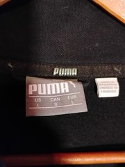 Puma Full Zip Front Pocket Sweatshirt Size Large Mens