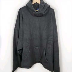 Yeezy Gap Engineered by Balenciaga Polar Fleece Padded Hoodie Black Oversized 2X