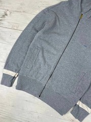 Vivienne Westwood Zip Up Hoodie Logo Orb Men Sz L gray