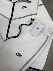 Size Large – Nike Tech White Reflective Full-Zip Hoodie & Joggers FREE SHIPPING