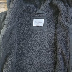 Goodfellow & Co Men’s Black Full-Zip Fleece Hoodie w/ Pockets, XL Regular