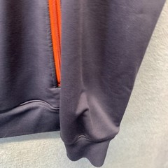 Eddie Bauer Sweatshirt Adult Small Blue Zip Up Sweater Mens Polyester Spandex