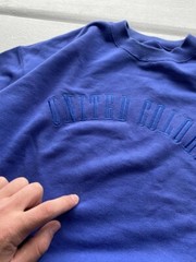 80s United Colors Of Benetton Xlarge Blue Sweatshirt RARE Archive Mens Xlarge