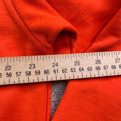 Champion Hoodie Mens Large Orange Camo Box Logo Pullover Athletic Sweatshirt