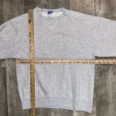 CHAMPION Vintage Crewneck Sweatshirt Men’s Large Gray Made USA Blank 90s 20×25