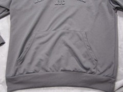 Manfinity Hoodie Mens Small Gray New York NYC Embossed Pullover Kangaroo Pocket