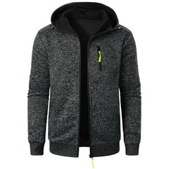 Men Hooded Sports Cardigan Jacket Casual Sweatshirt Baseball Hoodies Winter Fall