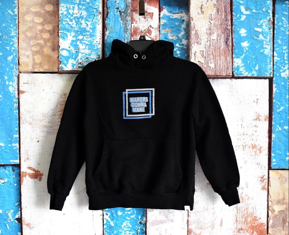 Unisex Big City Makers Gonna Make Hoodie Pullover XSMALL Black