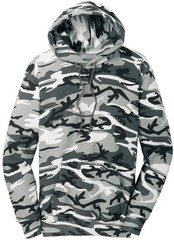 Camo Fleece Pullover Hoodie Camouflage Casual Cotton Blend Hooded Sweatshirt
