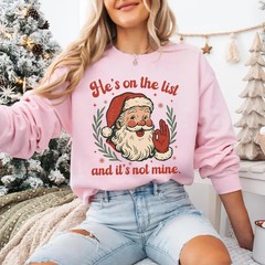 Funny Christmas Santa Retro Sweatshirt Holiday Apparel Gift