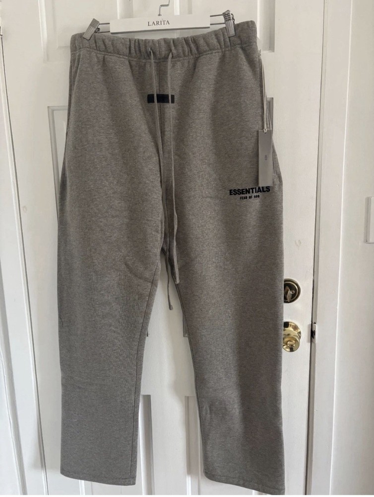 NWT Fear of God Essentials Sweatpants Dark Oatmeal Size L #183