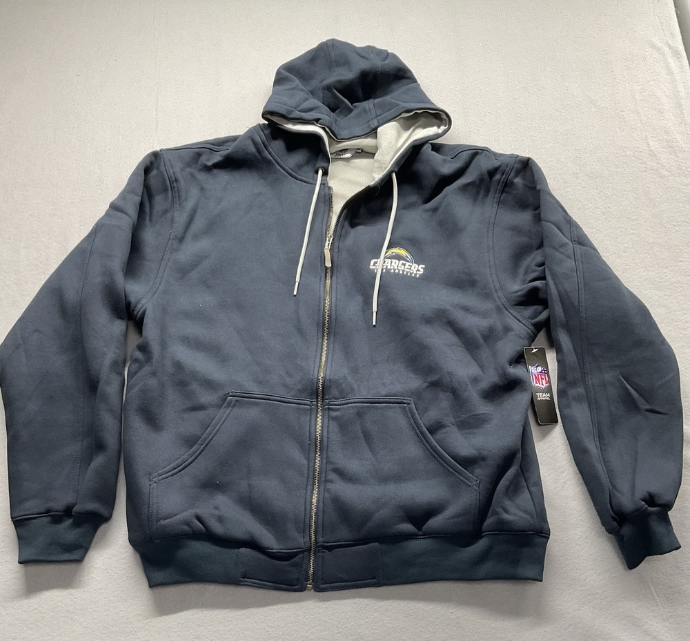 New With Tags XL Chargers Zip Up Hoodie With Inside Pocket Heavy Sweatshirt 0002