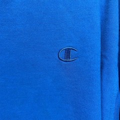 Champion Sweatshirt Mens Crewneck Embroidered Logo Royal Blue XL