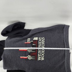 Westside Woodworks Moab UT Hoodie Mens L Gray Layers Winter Fall