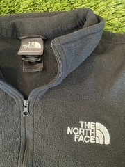 The North Face Men’s Black Fleece 1/4 Zip Mock Neck Pullover Sweatshirt L