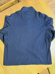 Duluth Trading Heavyweight Quarter Zip Sweatshirt Mens L Navy Cotton Workwear