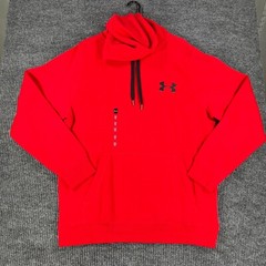 Under Armour Hoodie Sweatshirt Mens Large Red Long Sleeve All Seasons Gear New