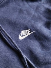 Nike Club Fleece Hoodie Sweatshirt Mens S Navy Blue Sports Athletic Outwear, NEW