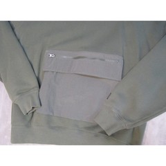 Levis Mens Relaxed Fit Mock Neck Sweatshirt Olive Green Utility Pocket New M