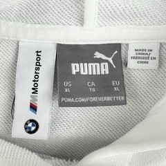 Puma BMW Motorsport Hoodie Mens XL White M8 Racing Graphic Pullover Sweatshirt