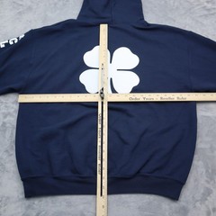 Gildan Jacket Mens L Blue Long Sleeve Front Pocket Heavy Blend Pullover Hoodie