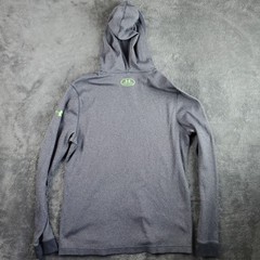 Under Armour Hoodie Mens M Gray Thermal Waffle Pullover All Season Gear Loose