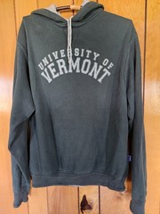 University of Vermont UVM Hoodie Mens L Green MV Sport College Sweatshirt USA