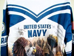 US Navy United States Navy Veteran AOP Full Zip Hoodie Size XL NWT
