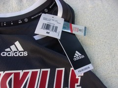 NWT Adidas sleeveless jersey, men’s M, gray, Louisville, Primegreen, polyester