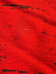 Modern Culture Size Large Red Long Sleeve Hoodie With Black Stripe
