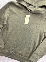 Goodfellow & Co. Mens Medium Olive Green Every Wear Fleece Hooded Sweatshirt