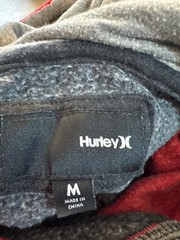 Hurley Men’s Medium Pullover Hoodie Red and Dark Gray