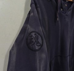 Triple Five Soul Hoodie Mens Extra Large Blue Henley Pullover Embroidered Y2K