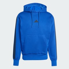 adidas Essentials 3-Stripes Fleece Hoodie Blue