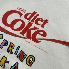 RARE VTG 80s 90s DIET COKE SPRING BREAK IN LA ZIP PULLOVER SWEATSHIRT OSFA XL