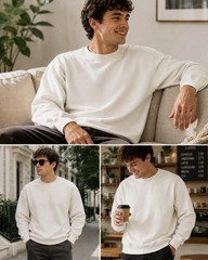 Gildan crewneck sweatshirt White