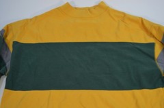 Vintage Gap 90’s Gold Yellow Green Gray Striped Shirt Pullover Sweatshirt Large