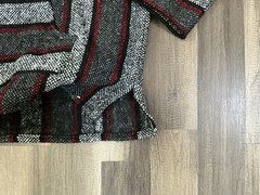 Artesanias Sanfe Mexican Drug Rug Hoodie Poncho Striped Surf Gorpcore Festival L