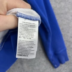 Calvin Klein Jeans Sweatshirt Mens Small Blue White Colorblock Logo Fleece