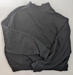 Nike Black 1/4 Zip Sweatshirt Medium Gold Logo Pullover Made in Vietnam